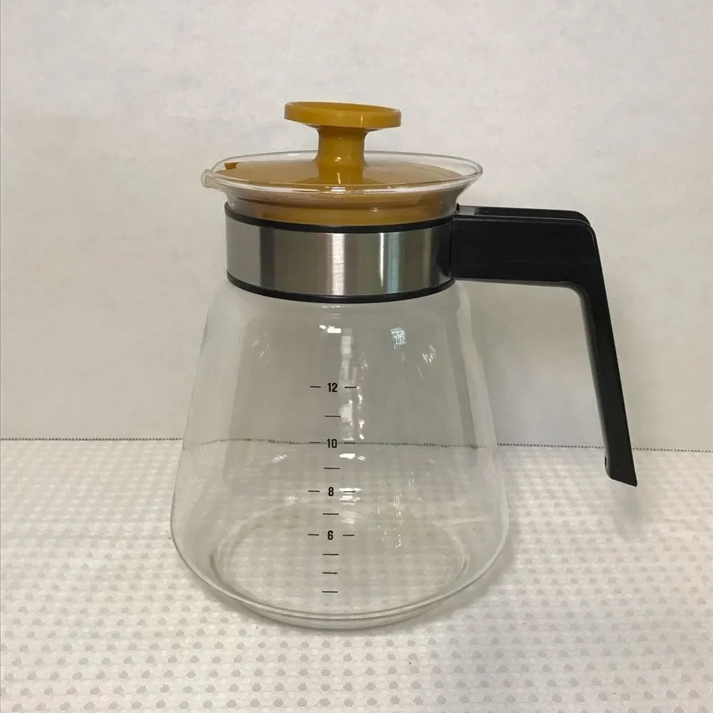 Vintage Harvest Gold 12 Cup Coffee Pot Carafe